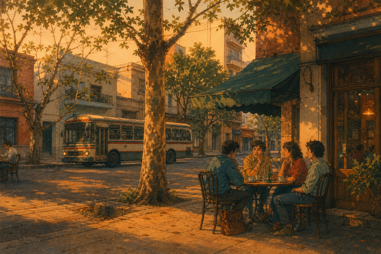 Buenos Aires Café at Golden Hour